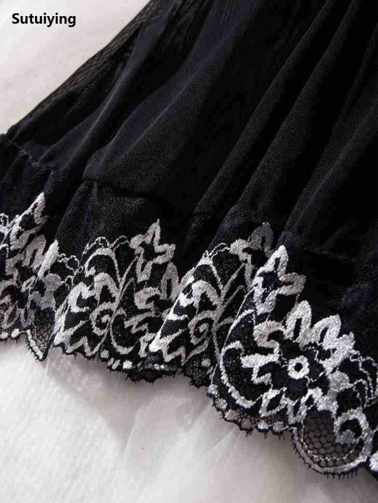 Sutuiying%20Sales%20promotion%20Contrast%20Lace%20Ruffle%20Trim%20Lingerie%20Sets%20Deep%20V%20Slip%20Babydoll%20Dress%20Thong%20Women's%20Lingerie%20Underwear%20-%20Image%204
