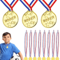 100 Pcs Children'S Medal Football Games Medals Party Supplies Metal Sports Day Kids Golden Award for Basketball Soccer. 