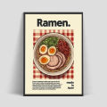 Home Wall Art Picture Painting Poster Ramen Fire Asian Food Canvas Pot Chinese, Japanese and Korean Food Printing Wall Poster Home. 