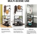 Shoe Rock Multifunctional Shoe Rack Organizer Simple Floor Coat Rack Shoe Hat Rack 4 Layer. 