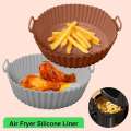 Basket Thicken Silicone Mold For Pot Oven Baking Tray Fried Chicken Pizza Mat Air Fryer Accessories. 