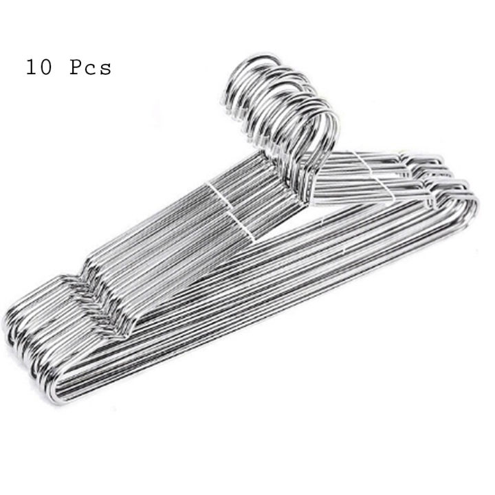 Stainless%20Steel%20Clothes%20Hanger%20Set%2010Pcs(A-Grade)%20-%20Image%202