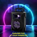 Wireless Speaker with Mic, Party, Disco Light Mode & Hi-fi Stereo Sound Quality, Upto 6H Playtime Music, High Bass Multi Connect Easy to Carry. 