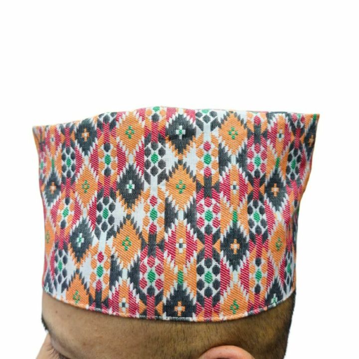 Palpali Dhaka Topi/ Nepali Dhaka Topi/ Traditional Dhaka Topi for Men