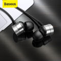 【Exclusive Offer】Baseus H04 Wired Earphone for Phone Bass Sound Headset Stereo Earphone in head Sport Music Earbuds Earpiece Mic fone de ouvido. 