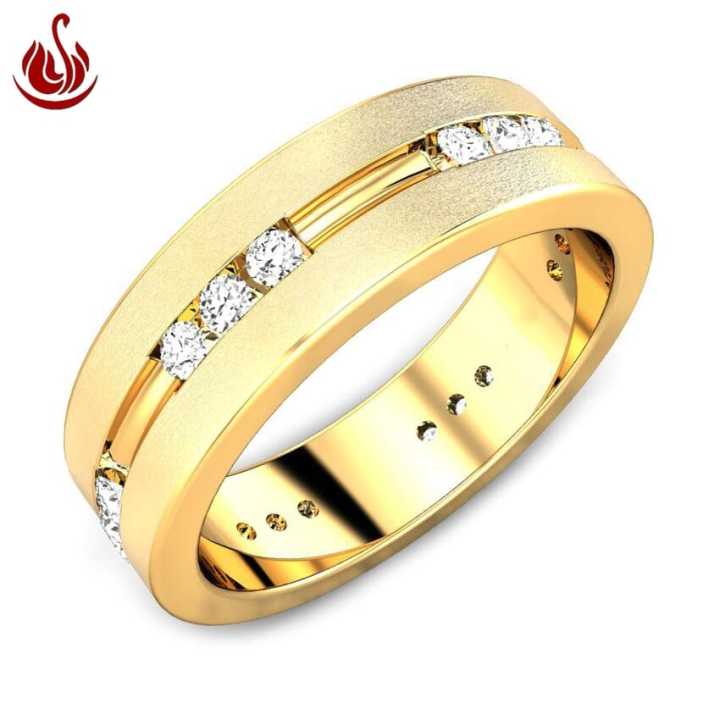 Sazuna Jewellers Daryl Diamond Band For Men - 1 Pcs 14 Karat