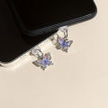 Butterfly Phone Dust Plug Hanging Ornament Mobile Pendant Decoration For Phone Layor. 