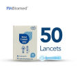 Fiabiomed Blood Glucose Test Strips GV 01 with Lancets (50 Strips + 50 Lancets) | Fast, Accurate Diabetes Monitoring Kit for Home & Professional Use | For GV 01 Glucometer. 