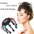 Octopus Scalp Massager, 360 Degree Hand-free Massage Machine with Three Vibration Modes for Stress Pain Relief - Rechargeable Head Massager. 