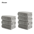 Aixuan 【BestGO】 1/3/7Pcs Bamboo Charcoal Kitchen Cleaning Towel Microfiber Thickened Cleaning High Quality Cloth Dishcloth Absorbent Non-stick Oil Rags Pot Dish Washing Wipe Cloth. 