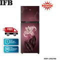 IFB Double Door Refrigerator 243Liters 2 Star Surround-Cool IFBFF-2902FRB  Midnight Bloom Red. 