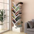 Kamakhya Decor Tree Bookshelf Bookcase Book Organizer 9-Tier Multipurpose Shelf Display Racks, white. 
