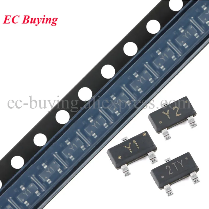 20/100pcs SS8550 SS8050 S8050 S8550 SOT-23 PNP NPN Transistor SMD Chip ...