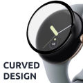 Screen Protector  for Google Pixel Watch 2 - Full Cover 3D Curved Plating Soft PMMA PET Film - Not Tempered Glass (1 pc). 