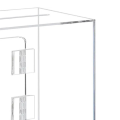 Acrylic Donation Ballot Box- Tip Jar for Money with Lock Key Suggestion Box Comment Box Vote Box. 