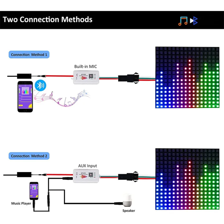 2Pcs%20SP107E%20LED%20Controller%20Bluetooth%20Pixel%20IC%20SPI%20Music%20By%20Phone%20APP%20-%20Image%206