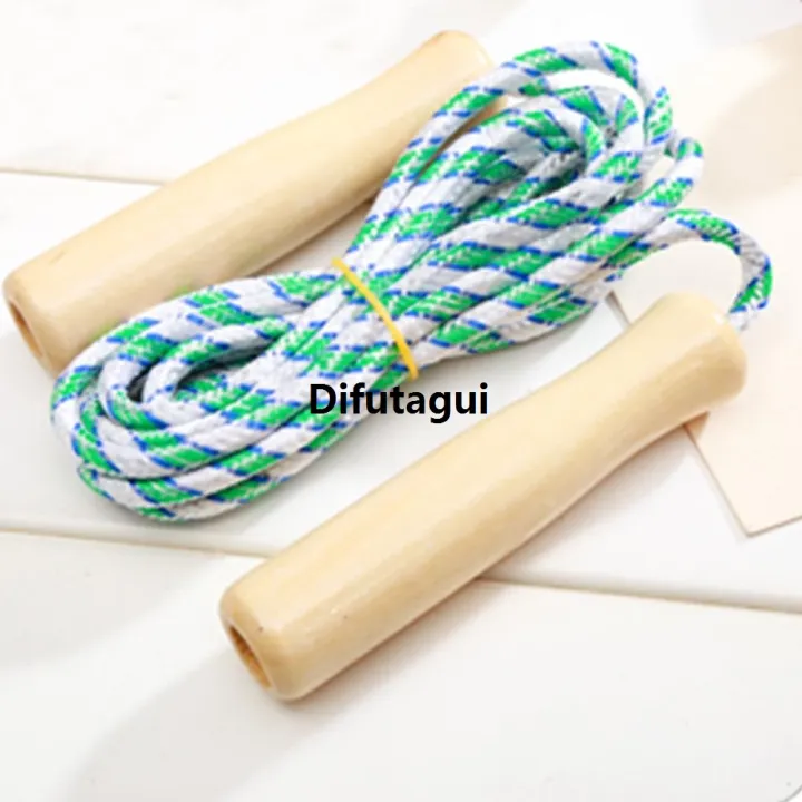 Difutagui Jump rope counter jump handle wooden unisex New fitness gym ...