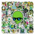Artsy Home 25/50pcs Funny Characters Leaves Smoking Graffiti Stickers for Laptops and Skateboards. 