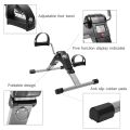 Mini Cycle Pedal Exerciser | Adjustable Resistance and Digital Display Adjustable Resistance Knob + LCD Monitor | Compact Under-Desk Cycle for Arms & Legs | Non-Slip Feet & Toe Loops. 