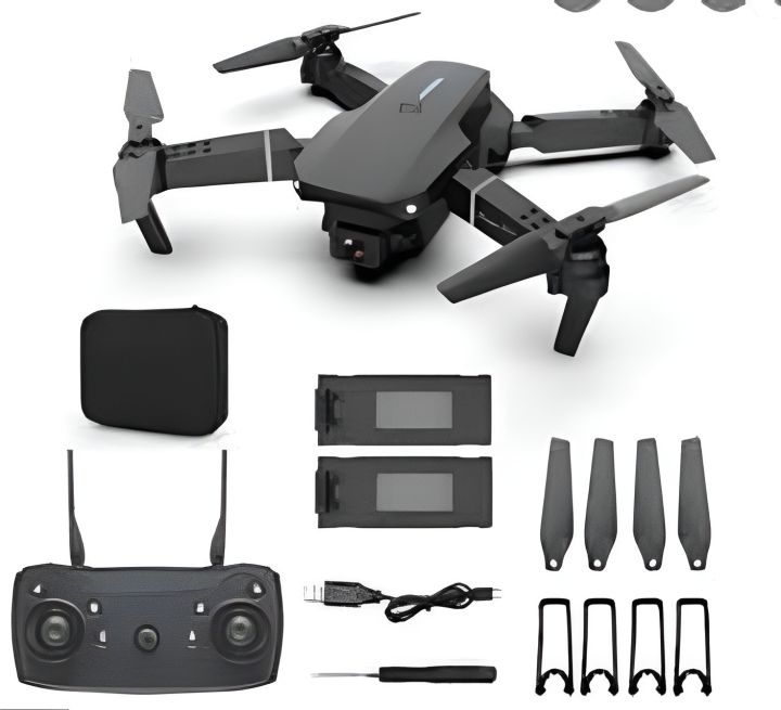 E88 Dual Camera And Dual Battery Drone With Bag