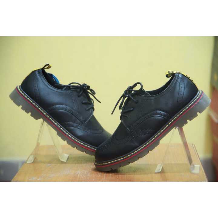 Black Martin Shoes For Boys