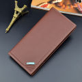 New Keluarga Korean New Fashion Design Men Leather Long Wallet, Extra Capacity Leather Bifold Wallet For Mens Slim Front Pocket With Cash Spot. 