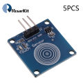1 Channel TTP223 Jog Digital Touch Blue Digital TTP223B Sensor Module Capacitive Touch Switch for Arduino Diy Starter Kit. 