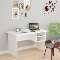 Kamakhya décor Study Table for Writing, Computer, Study & Office Desk,  with open 2 compartments,(White). 