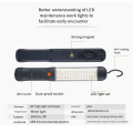 2PCS LED Flashlights Rechargeable Work Light with Magnetic Base and Hanging Hook Floodlight for Car Repair Lighting Easy Install Easy to Use. 