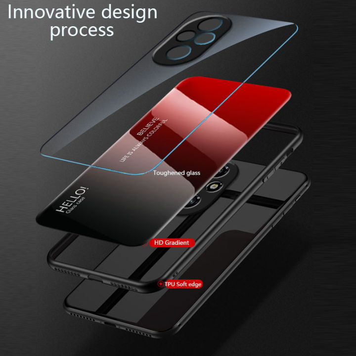 Biruiqu%20For%20Honor%20200%20Pro%20Shockproof%20Gradient%20Tempered%20Glass%20Back%20Soft%20Silicone%20Edge%20Case%20Cover%20-%20Image%207