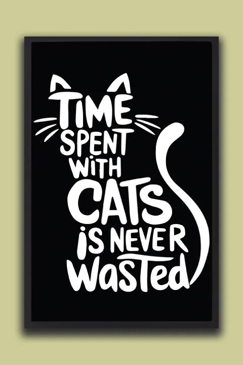 3%20Piece%20Cat%20Wall%20Art%20Set%20%E2%80%93%20Funny%20Cat%20Quote%20Black%20&%20White%20Decorative%20Posters%20%7C%20One%20Piece%20Frame%20-%20Image%204