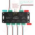 High Quality RGB Addressable SP901E Signal Amplifier DC12-24V Individually Light Strip Repeater LED Pixel Strip Programmable Matrix Panel LightDC5- SPI Signal Enhanced WS2812B WS2811 WS2813. 