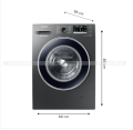 Samsung Ww81J54E0Bx - 8Kg Fully Automatic Front Loading Washing Machine With Eco Bubble & Hygiene Steam Wash. 