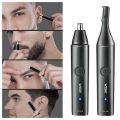 HOT Original VGR Ear Eyebrow Nose Hair Trimmer Electric Beard Grooming For Facial Body Stubble Trimmer For Men Rechargeable Kit. 