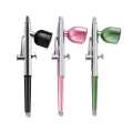 Portable Single Action Airbrush 0.3mm Nozzles Airbrush Pen for Model Cake Nail Car Painting Beauty Inkjet Easy to Use -Red. 