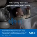 WIFI CCTV Camera TP-Link Tapo C201 Pan/Tilt Home Security Wi-Fi Camera 1080P Motion Detection and Alerts, Night Vision Two-Way Audio Supports MicroSD Cards Up To 512GB Black. 