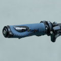 Difutagui ROCKBROS Bicycle handlebar grips Comfortable shock absorption Soft Special silicone filling leather Grips with lock rings Bike accessories. 