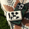 New Cute Black Cat Wallet Card Slot Holder Magnetic Phone Case Accessories Magnetic Card Holder Wallet With MagSafe Korea Accessorie. 