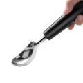 Ice Cream Scoop Stainless Steel, Ice Cream Professional Large Ice Cream Scoops with Non-Slip Rubber Handle, Fine Workmanship. 