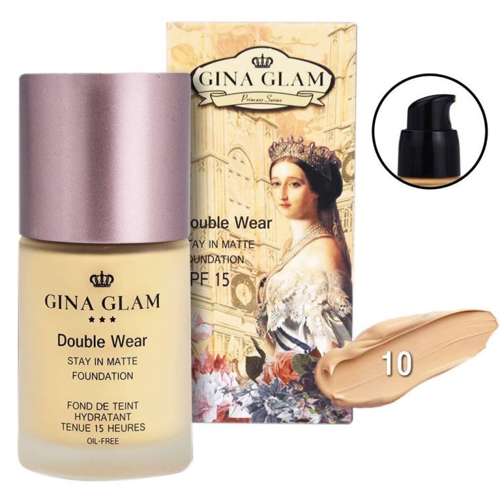 Gina%20Glam%20Double%20Wear%20Spf15%20Foundation%20With%20Concealer%2030ml%20-%20Shade%20No%2010%20-%20Image%203