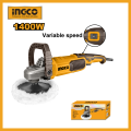 INGCO 1400W Electric Variable Speed Polisher 180mm Including 1pcs D-handle for Metal Grinding and Polishing AP140016. 