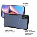 Transparent Back Cover Case with Black Border for Samsung Galaxy M20. 