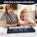 Kids Piano with Mic - 37 Keys, 8 Rhythms, 8 Tones, 6 Demos, Portable Electronic Keyboard Toy for Beginner Education. Ideal for Ages 3-5 Boys, Girls. 