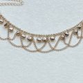 【Free shipping】 Fashion Lady High Heel Style Personalized Chain Anklet Adjustable Bohemian Wave Fringe Bell Anklet Luxury Shoe Accessories Women Girls.