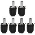 6 pcs Durable Steel M5 Bike Transmission Screw Index Adjusting Downtube Barrel Adjuster Bolts Adjustable Disc Brake Cable Adjusters for Road Bike，MTB Bike. 
