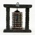 Saru Handicraft / Black Buddhist Prayer Wheel (Single) / Prayer Wheel. 