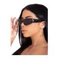 Black Unisex Y2k Sunglasses For Men And Women. 