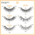 MAANGE MAGEFY 3Pairs Reusable C-Degree Curling Waterproof Eyelash Extension Eyelashes. 