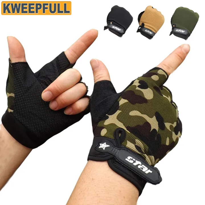 Bicycle%20Mountain%20Bike%20Gloves%20Bicycle%20Sports%20Breathable%20Gloves%201%20Pair%20Half%20Finger%20Summer%20Riding%20Non-Slip%20Golf,%20Gloves%20-%20Image%202