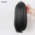 Sutuiying WIGSIN Synthetic Short Slightly Upturned Straight Ponytail Claw 2025 New Clip In Hair Extension Sweet Cute Ponytail Hairpiece for Women. 